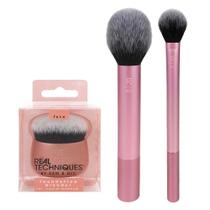 Real Techniques Kit Com 3 Pinceis Base + Blush + Finalização Real Techniques Kit Com 3 Pinceis Base + Blush + Finalização
