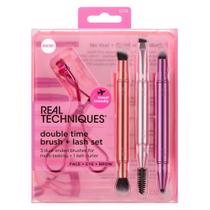 Real Techniques Kit de Pincéis e Curvex Double Time