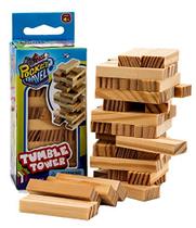 Real Wood Mini Tumble Tower Classic Game (1 Conjunto) Tamanho de viagem 4 polegadas por JARU. Blocos de torre de madeira de brinquedos clássicos Jogos de festa favorece brinquedos de brinquedo Mini Jogos de tabuleiro para crianças e adultos 3276-1A