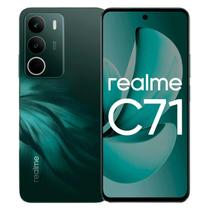 Realme C71 Versão Global 4GB RAM 128GB Tela 6,67 120Hz Bateria 6300mAh Forest Owl VERDE