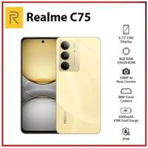 Realme C75 Dourado 8GB 256GB NFC Celular Resistência à Água 1 ano garantia