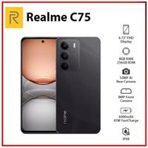 Realme C75 NFC 256GB 8GB RAM A PROVA DAGUA - Preto (Anatel)