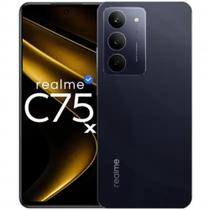 Realme C75X 256G/8 Prova dágua 5600mAh Câmera dupla 50MP Celular Resistente e Poderoso (BLACK)