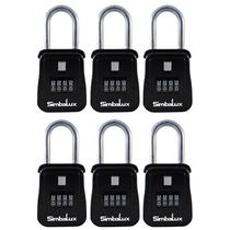 Realtor Lockbox SimbaLux Combo, 4 dígitos numéricos, pacote com 6 Realtor Lockbox SimbaLux Combo, 4 dígitos numéricos, pacote com 6