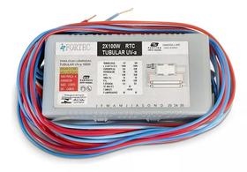 Reator eletronico 2x100w para lampada bronzeamento