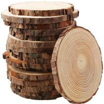 Rebanadas de Madera FSWCCK 17 piezas sin terminar de 13-14 cm para Manualidades Rebanadas de Madera FSWCCK 17 piezas sin terminar de 13-14 cm para Manualidades