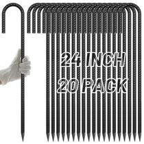 Rebar Stakes AAGUT 24 polegadas, 20 unidades, vedação pesada de gancho J Rebar Stakes AAGUT 24 polegadas, 20 unidades, vedação pesada de gancho J