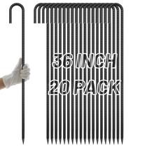 Rebar Stakes AAGUT J Hook Âncoras de aterramento de aço de 36 polegadas x20