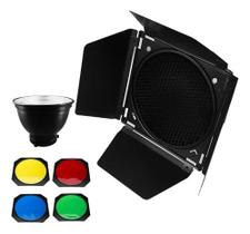 Rebatedor Flash Barndoor Colmeia 4 Filtros Bowens Bd04
