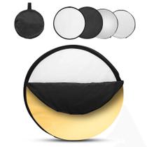 Rebatedor Fotográfico Circular 5 em 1 Refletor Dobrável 80cm