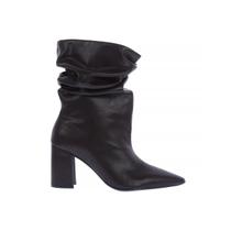 Rebeca - Bota Feminina Slouchy Salto Bloco Marrom Café Rebeca - Bota Feminina Slouchy Salto Bloco Marrom Café