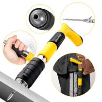 Rebitadeira de Fixação Finca Pino Oba Oba Mix com 20 Pinos e Equipamentos de Segurança Rebitadeira de Fixação Finca Pino Oba Oba Mix com 20 Pinos e Equipamentos de Segurança