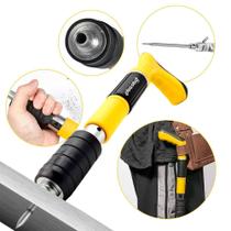 Rebitadeira de Fixação Finca Pino Oba Oba Mix com 20 Pinos e Equipamentos de Segurança Rebitadeira de Fixação Finca Pino Oba Oba Mix com 20 Pinos e Equipamentos de Segurança