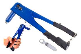 Rebitadeira Manual Profissional Longa 9,5 Polegadas Bico Aço Berg Tools