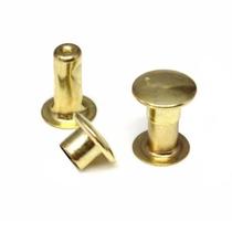 Rebite 1/2 Dourado - 50 Unidades