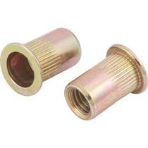 Rebite aço carbono M8 rebite manual rosca pacote com 10 peças - Vonder