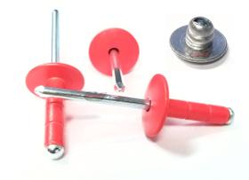 Rebite de alumínio de cabeça grande multiaperto 3/16" Rivet Edge Performance Rebite de alumínio de cabeça grande multiaperto 3/16" Rivet Edge Performance