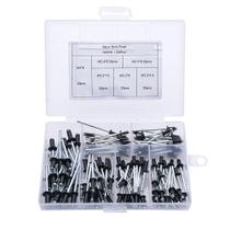 Rebite De Alumínio Preto 120PCS M2.4 M3.2 M4 Rebite Decorativo Com Pino De Puxar