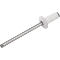 Rebite de Repuxo 3,2 mm x 6,0 mm, Branco, 306, Caixa com 1.000 Peças Vonder OstenVonder