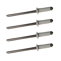 Rebite de repuxo de alumínio branco 512 com 100 unidades