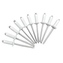 Rebite de Repuxo em Alumínio 3,2mm X 10,0mm Pacote com 100 Peças Branco Nove54 Rebite de Repuxo em Alumínio 3,2mm X 10,0mm Pacote com 100 Peças Branco Nove54