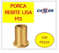 Rebite M3 Porca Popnut Emb. 500 - Easy Clinch