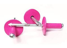 Rebite Multi-Grip Cabeça Grande de Alumínio Rosa 3/16"