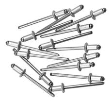 Rebite Pop de Repuxo Alumínio New Fix 3,2 (1/8") X 10 Mm Caixa Com 1000 Pcs - JC 40310 Rebite Pop de Repuxo Alumínio New Fix 3,2 (1/8") X 10 Mm Caixa Com 1000 Pcs - JC 40310