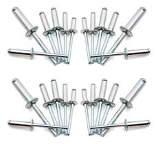 Rebite Pop Repuxo Alumínio 4,8 x 10mm 100 Unidades