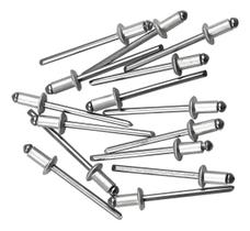 Rebite pop repuxo em alumínio 314 fix all - kit 1000 pçs montagem fixação indústria estrutura metálica esquadria Rebite pop repuxo em alumínio 314 fix all - kit 1000 pçs montagem fixação indústria estrutura metálica esquadria