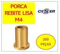 Rebite Popnut M4 Porca Rebite Easy Clinch 200 Peças