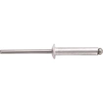 Rebite Repuxo De Alumínio 4,0x16,0mm Mandril Aço Com 100 Peç Rebite Repuxo De Alumínio 4,0x16,0mm Mandril Aço Com 100 Peç