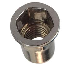 Rebite Rosca M8 Inox Porca Repuxo C/Aba Semi Sextavado 5 Un