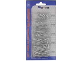 Rebite Western Aluminio Repuxo 60Pc 1777
