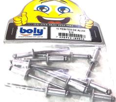 Rebites De Alumínio 512 Kit 10 Pçs - Boly - Ref. 48