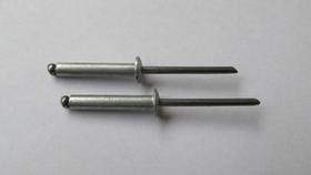 Rebites de Alumínio 5x8mm 10 Peças Cromado