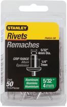 Rebites de alumínio Stanley Paa54-5B 5/32x1/4, 50 un