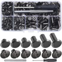 Rebites de couro YORANYO Chicago Screws 110 conjuntos Gunmetal