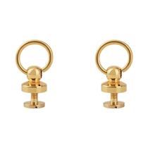 Rebites De Metal Com Cabeça Redonda E Anel Giratório Para Artesanato Em Couro, Acessório DIY Para