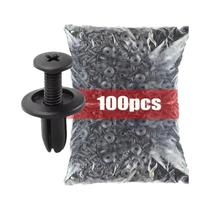 Rebites De Plástico Preto De 8mm 100PCS Fixadores Universais Para Para-choque De Carro Para Toyota