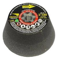 Rebolo copo cônico 4" grão 60 - forcety