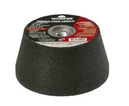 Rebolo Copo Cônico 4 Pol. Grão 60 - Worker
