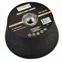 Rebolo Copo Conico 4 Polegadas 100x50mm Rosca M14 Grão 80 Rebolo Copo Conico 4 Polegadas 100x50mm Rosca M14 Grão 80