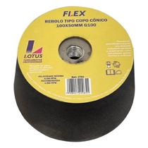 Rebolo Copo Cônico 4x2 M14 Gr100 Mármore Ref 2703 - Lotus Rebolo Copo Cônico 4x2 M14 Gr100 Mármore Ref 2703 - Lotus