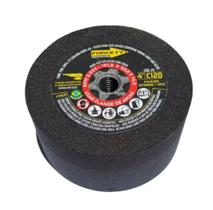 Rebolo copo reto 4 pol. grão 36, 60 e 120 para ferro fundido