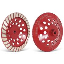 Rebolo Diamantado Tipo Prato Com Rosca 100 X M14