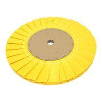 Rebolo Disco Pano Plissado Polimento 350mm Amarelo Macio