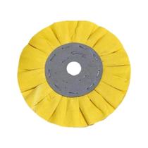 Rebolo Disco Pano Ventilado Polimento 150mm Amarelo Macio
