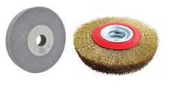 Rebolo Pedra P/ Esmeril 6 X3/4 Gr Grossa E Escova D Aco Lat.