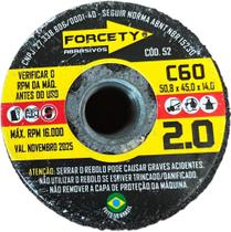 Rebolo Reto 2 Polegadas Grão 60 Para Desbaste Em Porcelanato Mármore Granito Furo De Válvula Cuba